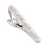Close-up of a shiny metallic corkscrew-like tool with a spiral screw and curved handle portion.