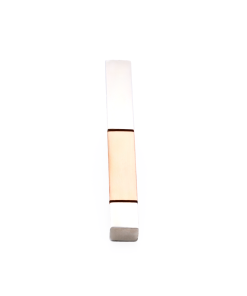 Alternative view of Polished Stainless Steel with Brushed Ion Plated Rose Gold Tie Slide