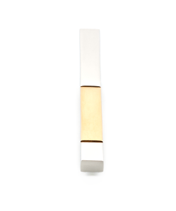 Alternative view of Polished Stainless Steel with Brushed Ion Plated Gold Tie Slide