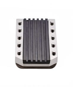 Alternative view of Polished Stainless Steel Money Clip with Ion Plated Black Stripe Pattern