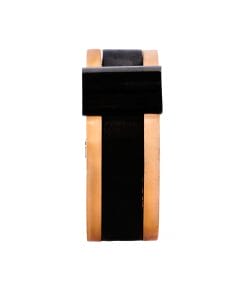 Alternative view of Stainless Steel/Ion Plated Rose Gold and Black Ring