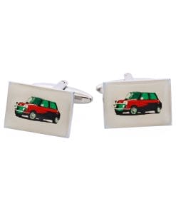 Mini Car Screen Print Cufflinks