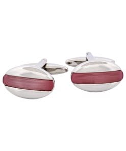 Lilac Cat’s Eye Oval Cufflinks