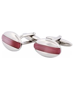 Alternative view of Lilac Cat’s Eye Oval Cufflinks