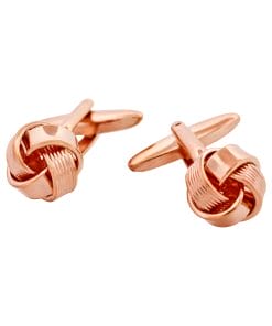 Rose Gold Plated Knot Cufflinks