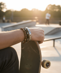 Alternative view of Brushed Stainless Steel Link Bracelet