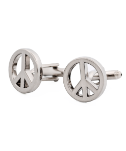 Alternative view of Peace Sign Cufflinks