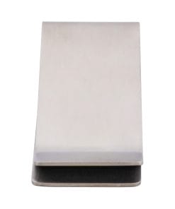 Close-up of a white rectangular box with a dark base visible at the bottom edge.