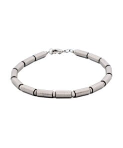 Stainless Steel Tube Link Bracelet
