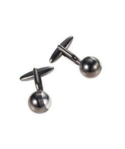 Rhodium/Gun Metal Ball plated Cufflinks