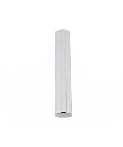 Alternative view of Matt Rhodium Tie Slide