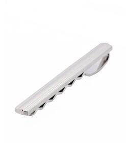 Matt Rhodium Tie Slide