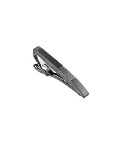 Brushed Gun Metal Tie Clip