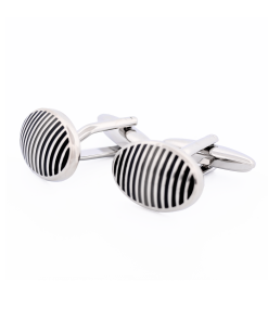 Alternative view of Rhodium Plated Cufflinks