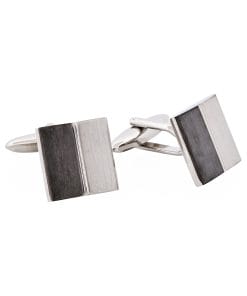 Alternative view of Rhodium Plated Cufflinks