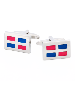 Pink Purple Enamel Cufflinks