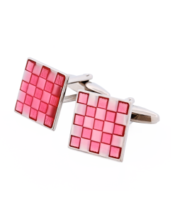 Alternative view of Pink Enamel Cufflinks