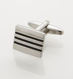 Black Enamel Cufflinks