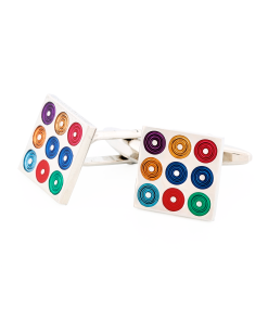 Alternative view of Multi Coloured Cufflinks