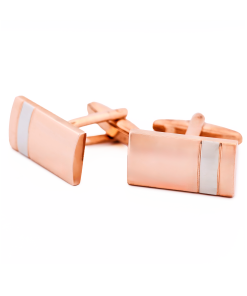 Alternative view of Rose Gold Rhodium Cufflinks