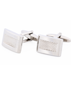 Alternative view of Rhodium Plated Cufflinks