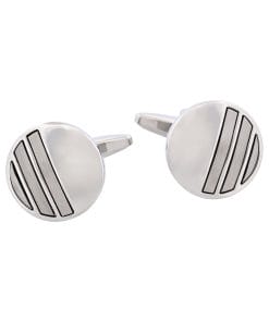 Rhodium Plated Cufflinks