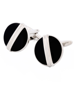Alternative view of Rhodium Black Cufflinks