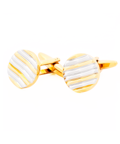 Alternative view of Gold Rhodium Plated Cufflinks