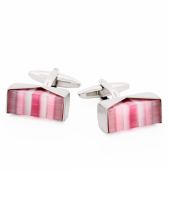Multi Pink Purple Grey Cufflinks