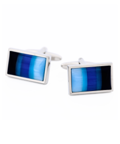 Multi Blue Cat's Eye Cufflinks