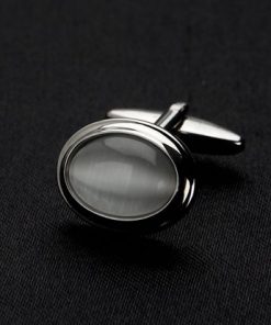 White Cat's Eye Cufflinks