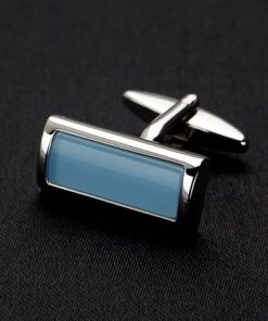 Aqua Cat's Eye Cufflinks
