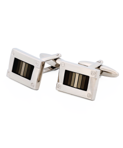 Alternative view of Rhodium Black Cufflinks