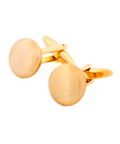 Alternative view of Brush Gold Plated Cufflinks