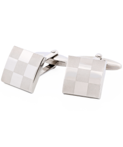 Alternative view of Rhodium Plated Cufflinks