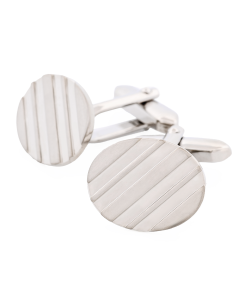 Alternative view of Rhodium Plated Cufflinks