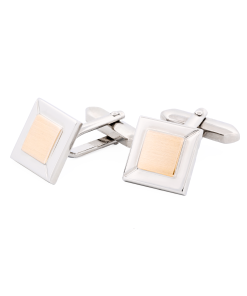 Alternative view of Rhodium Gold Plated Cufflinks