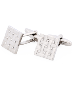 Alternative view of Rhodium Plated Cufflinks