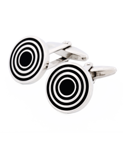 Alternative view of Black Enamel Cufflinks