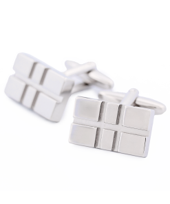 Alternative view of Rhodium Plated Cufflinks