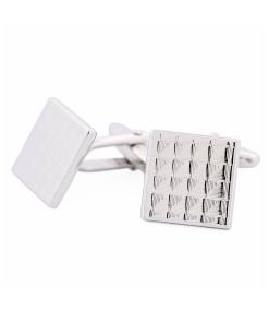 Alternative view of Rhodium Plated Cufflinks