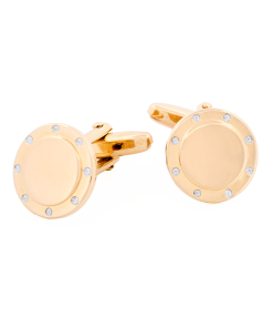 Rhodium Gold Plated Cufflinks