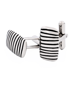 Alternative view of Stainless Steel Black Cufflinks