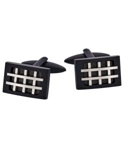 Ion Plated Black Steel Cufflinks