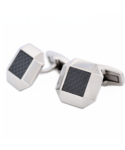 Alternative view of Stainless Steel Carbon Cufflinks
