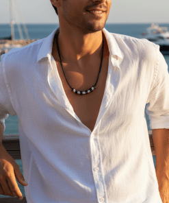 Alternative view of Stainless Steel Rubber Pendant