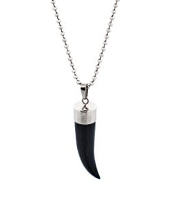 Black Shark S Tooth Pendant