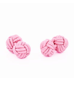 Alternative view of Pink Silk Knot Cufflinks