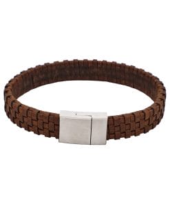 Braided Italian Leather Bracelet