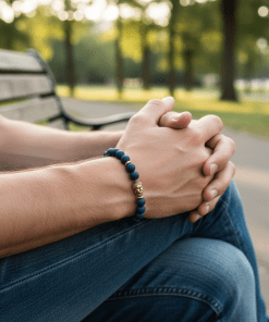 Alternative view of Agate Buddha Bracelet